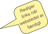 Rediger links når webstedet er færdigt