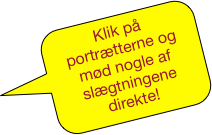 Klik på portrætterne og mød nogle af slægtningene direkte!